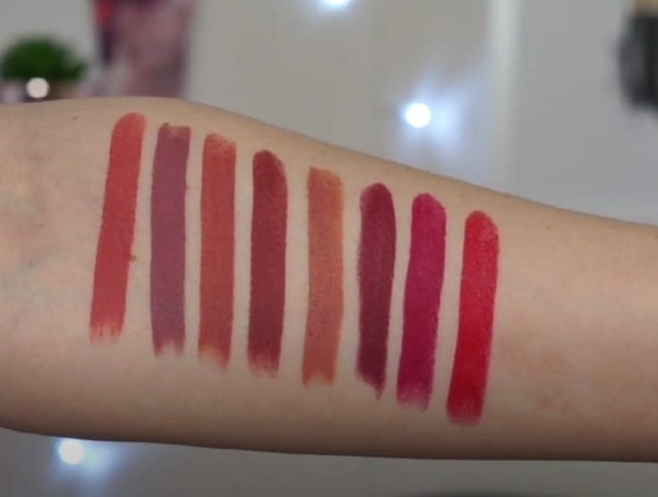 Nyx Suede Matte Lipstick Swatches